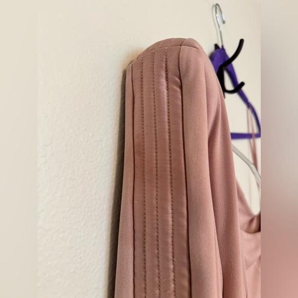 Zhivago Follow Me Midi Dress One Shoulder Blush Pink Medium Revolve US 6 - Picture 11 of 11